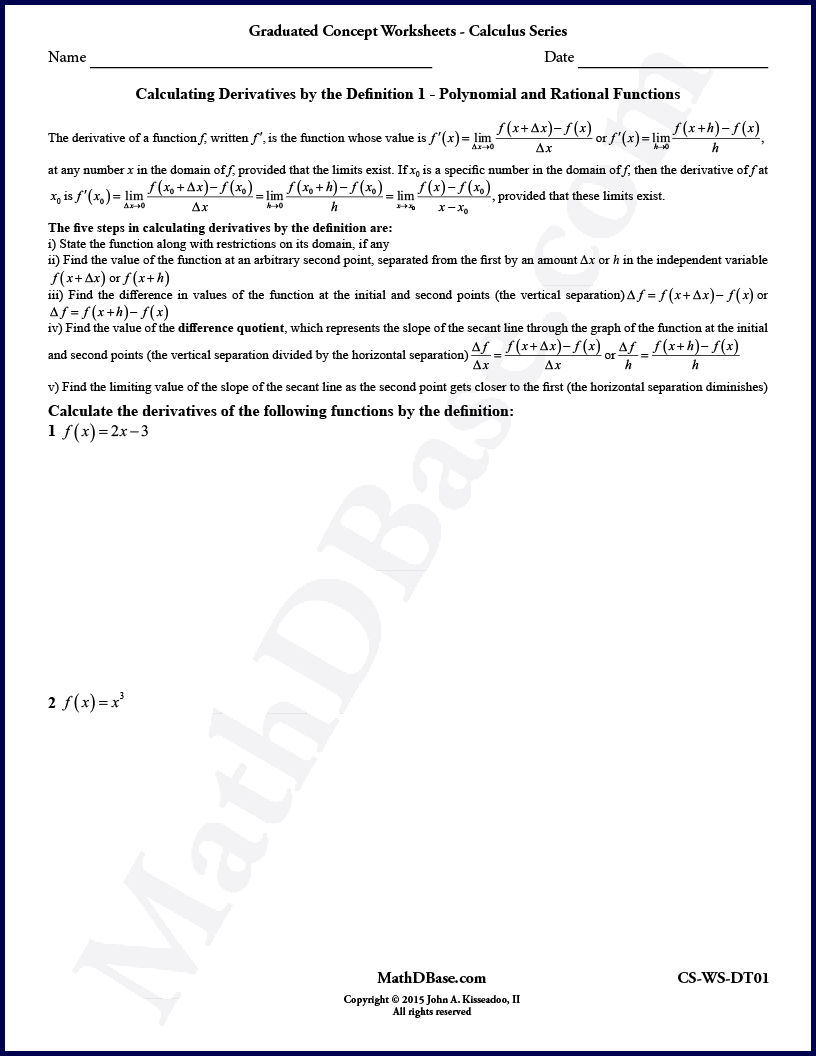 Derivatives by Definition 1 thumbnail